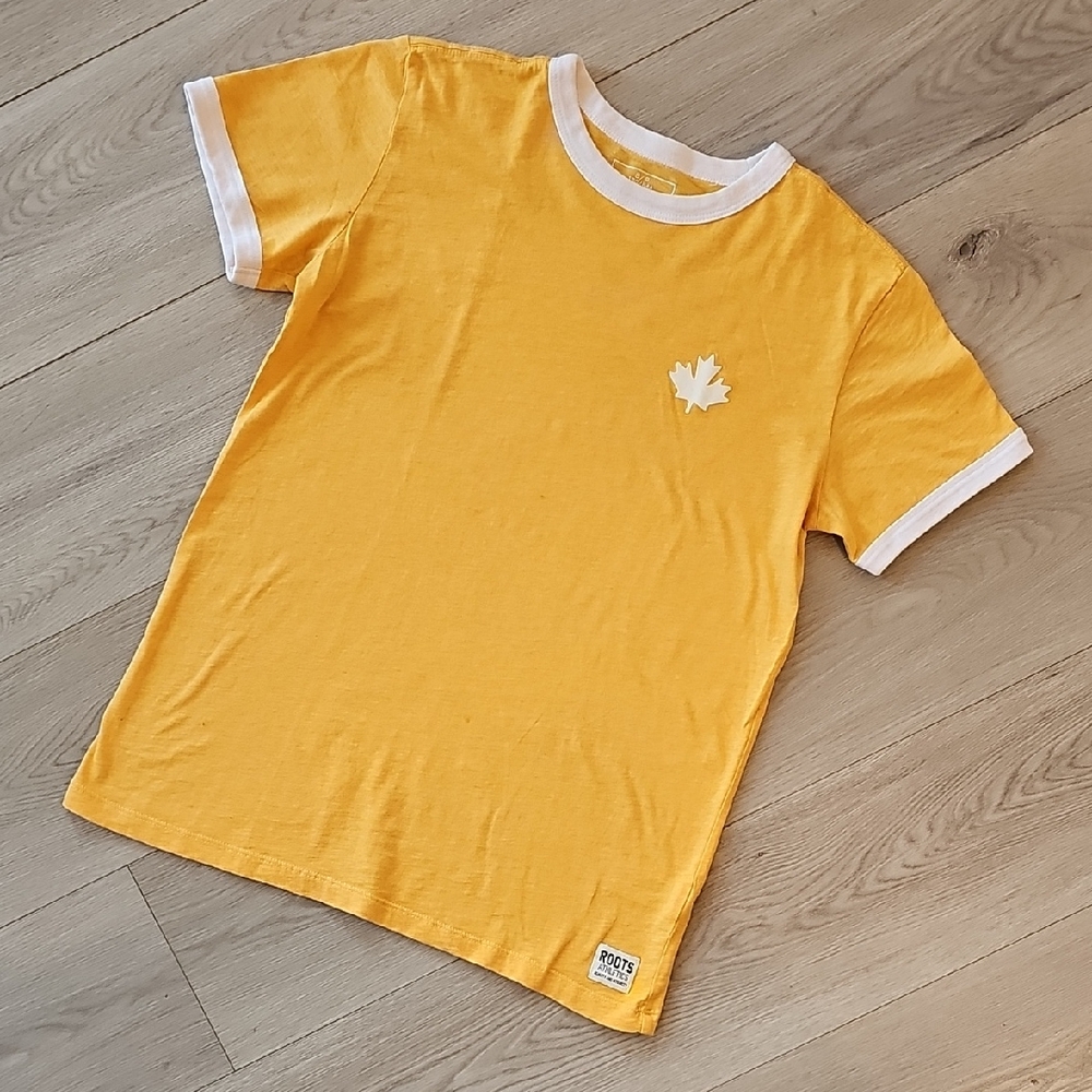 Roots Canada‎ Cotton Logo Short Sleeved T-Shirt, Small